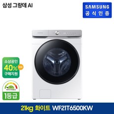 삼성 그랑데 세탁기 AI 21kg (WF21T6500KW)