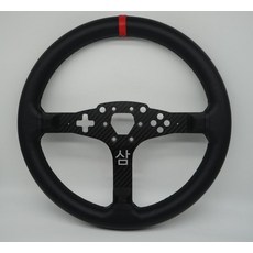 컨트롤러 13인치 게임용 Tumaster 휠 레이싱 핸들 SIMPUSH MOZA R5 13인치 33CM 수정 대형 시뮬레이션 레이싱카, 1개, 1_MOZA R5 소가죽