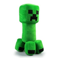 마인크래프트 캐릭터 크리퍼 그린 봉제 인형 쿠션, 쿨리 (30cm), 촬영 된 선물cm