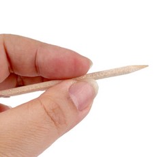 일회용인조손톱때는도구 네일팁셀프제거스틱 스티커네일제거우드파일 7.5cm 100개입, 100개