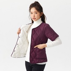 점퍼 퀄팅 반목 반팔 조끼 베스트 여성 숏 패딩 퀼팅 코트 김장조끼 간절기 재킷 데일리 보온 자켓 가벼운 점퍼 누빔 경량 QOYO
