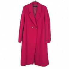 빈티지다온 중고 시슬리 여성 롱모직코트 다크핑크