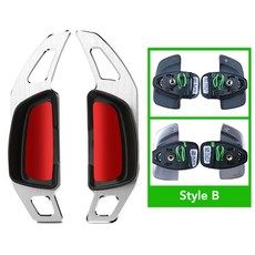 메르세데스 벤츠 자동차 핸들 패들 시프트 금속 장식 트림 A 클래스 W177 A180 A200 A220 A250 비토, 은, 03 은, 은