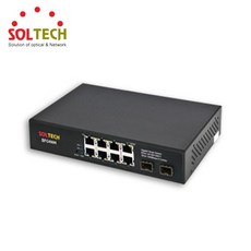 SOLTECH 솔텍 SFC450R 스위칭 허브 8포트 1000Mbps 2SFP, 단일상품