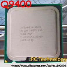 인텔 코어 2 쿼드 Q9400 CPU 프로세서 6M 2.66GHz 1333MHz LGA775 데스크탑 1 일 이내