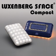 룩센버그 5 FACE LED 캠핑 랜턴 충전식 배터리 감성 램프 조명 렌턴, 컴팩트, 1개