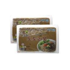 [시골다람쥐 도토리묵 2kg 2개] 말린 건도토리묵, 2개
