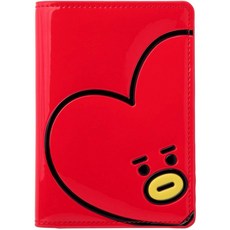 라인 프렌즈-타타 캐릭터 에나멜 패스포트 홀더 커버 BT21 공식 상품