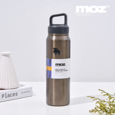 MOZ 스웨덴 스마트락 텀블러 316 스텐 원버튼 손잡이 보온보냉병 보온보냉텀블러, 1개, 520ml, 티타늄실버 1개, 520ml, 티타늄실버