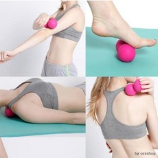 땅콩마사지볼/TPE마사지볼/스트레칭볼/지압, 땅콩마사지볼 오렌지