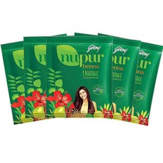 누푸르 인도 헤나 가루 염색약 멘디 영양 5팩, 5개