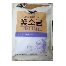 백설 꽃소금, 1kg, 3개