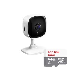 티피링크 Tapo TC60+64GB MicroSD 메모리카드 CCTV 홈캠 패키지, 1개