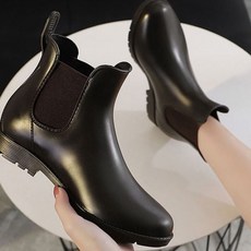 쌍문상회 여자 비오는날 장마철 밴딩 레인부츠 첼시 부츠 장화