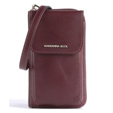 만다리나 덕 Mandarina Duck 루나 폰백 부드럽게 갈린 송아지 가죽 와인 핸드폰 가방 미니 크로스백 177268