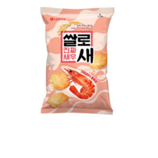 롯데제과 쌀로새 진짜새우 스낵, 65g, 49개