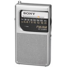 Sony ICF-S10MK2 포켓 AMFM 라디오 실버, 1) Silver