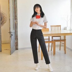 GBM (하복) 스판 블랙 교복바지 여자 교복 학생복