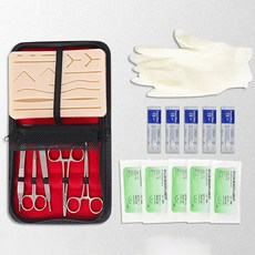 1 Set Surgical Suture Training Kit Skin Operate Practice Model Pad Scissors Tool Teaching Equipment