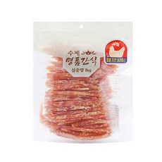 수제명품간식 강아지 치킨슬라이스 정직한 실중량 대용량 1kg, 1개, 단품 - 강아지치킨