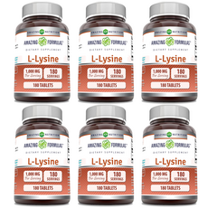 어메이징뉴트리션 엘 라이신 1000MG 180정 6통, 6개