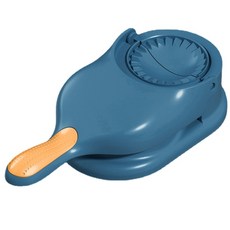 휴대용 수동 만두 프레스 곰팡이 2 in 1 만두 제조업체 Ravioli Maker Press, 파란색, 1개