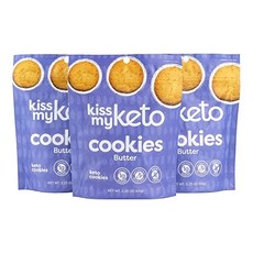 Kiss My Keto Cookies — Low Carb Cookies (3g Net) Kiss My Keto 쿠키 — 저탄수화물 쿠키(순 3g) 설탕 알코올 없음 | 바닐라, 3개, 3g