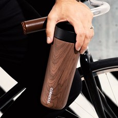 [360도원터치] 콕시클 커뮤터 텀블러 세라믹 보온 보냉 진공 tumbler, 1개, 500ml, 월넛우드 1개, 500ml, 월넛우드