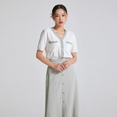 남자배색반팔가디건