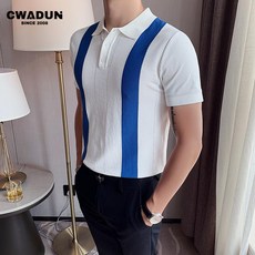 남자스트라이프카라니트