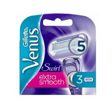 질레트 비너스 스월 스윌 Swirl 면도날 3입, 비너스 올레이 면도날 3입[G100], 3개입, 1개