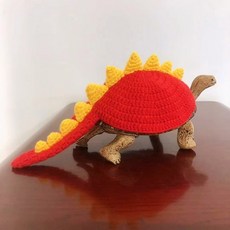 공룡 육지거북이옷 파충류 겨울 할로윈 5 10cm 거북이 뜨개질 커버 등껍질 호박