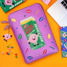 위글위글 노트북파우치 13인치 15인치 15.6인치 Break time, Bubble Gum(WP-023)