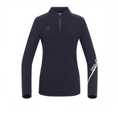 링스 골프 가을 여성 우븐 패딩 믹스 하이브리드 반집업 티셔츠, 베이지, 1개