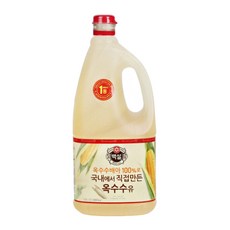 백설 옥수수유 1.8L, 1개