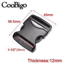패스너 배낭 수하물 50mm 사이드 스트랩 버클 플라스틱 20mm - 벨트 가방 액세서리 릴리스 클립, 5pcs, WebbingSize 38mm, 1개