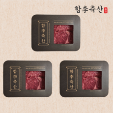 [신선보장] 부드럽고 고소한 고급 한우 채끝살 1등급 (냉장), 3개, 300g