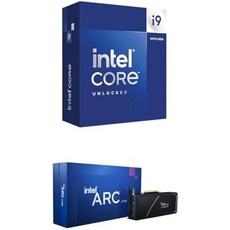 official INTER F.C. Intel® Core™ i7-14700K 게임용 데스크탑 프로세서 + Intel Arc A750 그래픽 카드, 기본 - i7-14700k