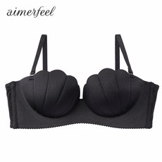 Strapless 하프(1/2)컵 노와이어 초모리 브라 (단품) 179711(블랙_BL)