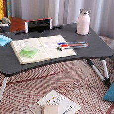 침대용 책상 다용도 테이블 노트북책상 이동식테이블 베드트레이 이동식침대테이블 노트북테이블 좌식책상, 화이트