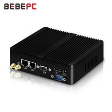 미니 PC BEBEPC 팬리스 인텔 셀러론 J1900 N2830 듀얼 LAN 10 4, 협동사, 2 LAN 셀러론 N2930, 2G RAM 32GB SSD WiFi
