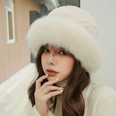 여성용 밍크모자 겨울 토끼털 비니 니트 워머 방울 털모자 방한모자 귀여운 군밤 장수 귀달이 모자 인싸템 여자친구 와이프 크리스마스 연말 선물 추천