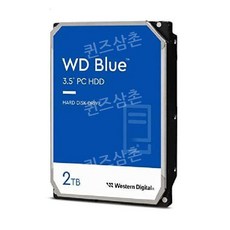 웨스턴디지털 8TB WD 블루 내장하드 HDD SATA 6 WD80EAZZ, 최신 버전, 2TB - wd8tb