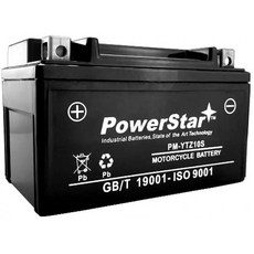 PowerStar 보충 YTZ10S 기관 자전차 건전지 혼다 CBR1000RR CBR929 CBR600 Yamaha YZF F4i R6 R1, 단일옵션