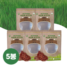 [목초육 소고기칩] 자연에서 풀 먹고 자란 목초소고기칩 묶음, 5개, 25g