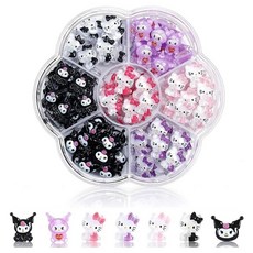 서아네 산리오 네일 카와이 헬로 키티 쿠로미 시나모롤 만화네일 귀여운 네일파츠세트 상자당70개, 1개, 70Pcs-1