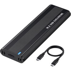 알루미늄 M.2 NVME SATA SSD 인클로저 어댑터 10Gbps USB 3.1세대 2형 외장형 NVMe PCIE 및 M-키 BM 커넥터 크기 2230 2242 2260 2, 알루미늄 M.2 NVME SATA SSD 인클로저 어댑