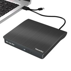 Yaeonku 외장 블루레이 드라이브 USB 3.0 및 Type-C 휴대용 3D 블루레이 DVD 라이터 버너 슬림 광학 블루레이 CD DVD 드라이브 라이터 Windows XP