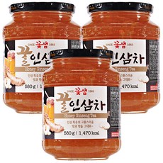 강군스 꽃샘 꿀인삼차 580g x 3병입니다, 3개, 1개입