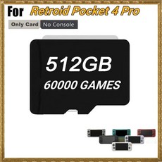 레트로 포켓 PS2 512G PSP 카드 게임 Sd TF 레트로이드 비디오 3DS 4 핸드헬드 프로 휴대용 카드 클래식 게임 Rp4 안드로이드, 5) 256G 155  PS2 Games